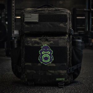 BRAND NEW - The IRONPAC Backpack 45L Green Camo
